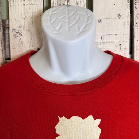 Vintage Santa Claus Christmas Holiday T-shirt Men’s Size Large Red Retro Novelty - Picture 4 of 10